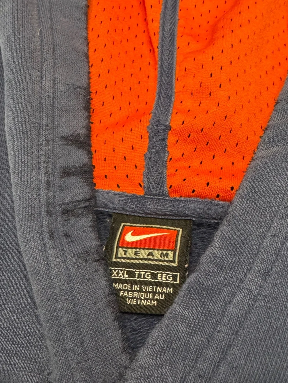 Vintage Y2K Nike Team Illinois Fighting Illini Hoodie Mens 2XL Navy